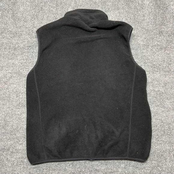 Patagonia Vest Mens XL Black Fleece Full Zip Pockets DGS Law Logo Hiking - Picture 4 of 9